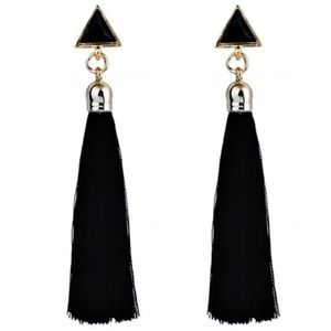Jewelry - NEW Black Tassle Earrings Jewelry - NEW Black Tassle Earrings